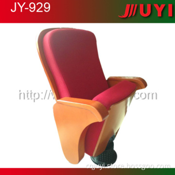 folding auditorium seat JY-929 factory price wood armrest concert chair theater chair indoor seat hot selling
